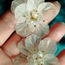 Delicate flower earrings. Image 5