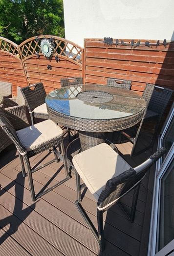 Rattan bar / ice table (Outdoor living) with cover