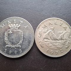 2 coins from Malta (1972-1995)