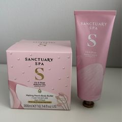 Sanctuary Lily and rose body cream + hand cream