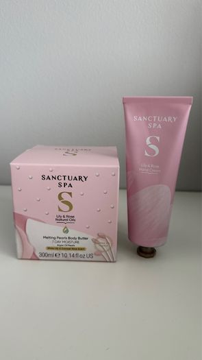 Sanctuary Lily and rose body cream + hand cream