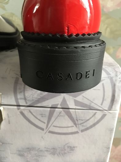 Casadei leather laced shoes. Made in Italy. New. Uk 7