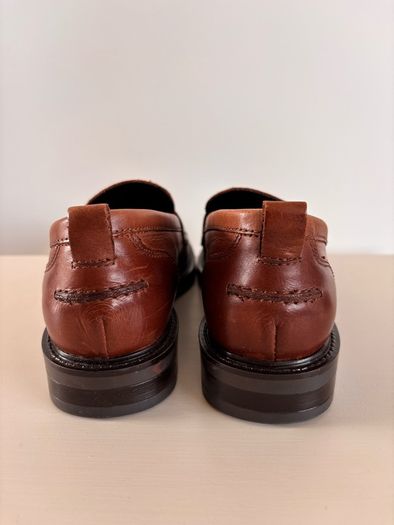 Dune Leather Loafers (Size 4)