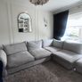 L-shape couch with footstool Image 2