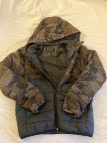 Quiksilver camo jacket -size 12 years old