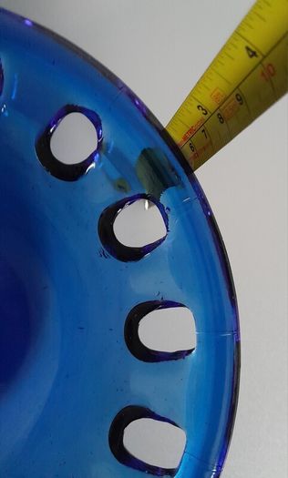 BOWLS - Vintage - Blue Glass x 3