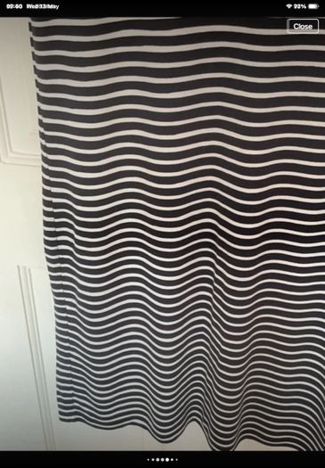 dress street one navy & white striped dress size 38(12)