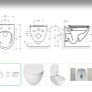 Roca Hebe wall hung toilet bowl Image 3