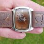 Kahuna Ladies Brown Quartz Watch, Original Beige Leather Strap, Japanese Movt. Image 3