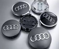 4pcs Black Grey 69mm Alloy Wheel Center Caps for Audi 4B0601170A Hub Cover Badge Emblem Fit A3 A4 A6 A8 TT Q5 Q7