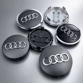 4pcs Black Grey 69mm Alloy Wheel Center Caps for Audi 4B0601170A Hub Cover Badge Emblem Fit A3 A4 A6 A8 TT Q5 Q7