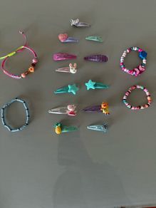 Girls hairclips & Bracelet Bundle