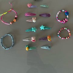 Girls hairclips & Bracelet Bundle