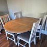Kitchen table, 4 chairs, matching side board & tall unit Image 2