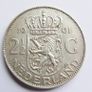 1961 Netherlands Kingdom Queen JULIANA Vintage Silver 2 1/2 Gulden Coin Image 10