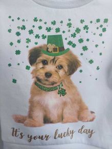 Girls St Patrick's Day jumper 7y-8y