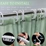 Shower Curtain Green Mould Proof Resistant Waterproof Bird Floral Bathroom Curtains with 12 hooks Quick-Drying Weighted 180x180cm (71x71Inch) Polyester Shower Curtains for Bathroom Wet Room Tub Image 3