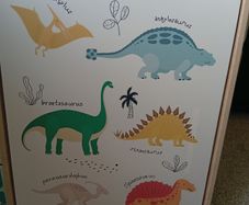 Dinosaur canvas wall art