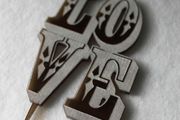Love Acrylic  Wedding CakeTopper Anniversary Decor Sings Just Married