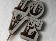 main image for ad Love Acrylic  Wedding CakeTopper Anniversary Decor Sings Just Married