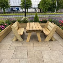 2x Benches and Table