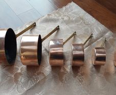 Set of Vintage Copper Pots