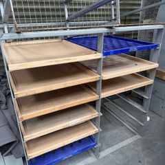 Bread racks x 2, plus 8 boards for sale. E150 the lot.