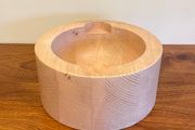 Vintage Danish Bodum Solid Staved Wood Bowl