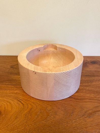 Vintage Danish Bodum Solid Staved Wood Bowl