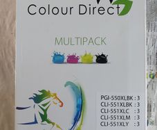 Selection of Canon compatible inks, new and Sealed, 13 in total, 2 large Black, 4 small Black, 3 Yellow, 2 Magenta and 2 CYAN