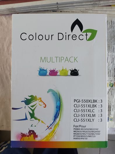 Selection of Canon compatible inks, new and Sealed, 13 in total, 2 large Black, 4 small Black, 3 Yellow, 2 Magenta and 2 CYAN