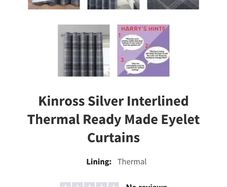 4 Pairs of Blackout and Thermal Curtains from Harry Corry