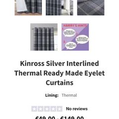 4 Pairs of Blackout and Thermal Curtains from Harry Corry