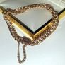 Vintage 18ct Gold Unisex Double-Curb Bracelet Image 5