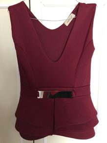 Size small peplum top