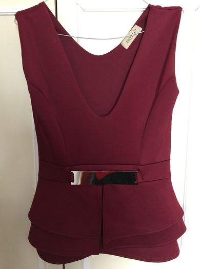 Size small peplum top