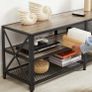TV cabinet, TV table, Stand  lowboard for TV up to 60 inches, TV cabinet with shelves, steel frame, TV shelf for living room, bedroom Image 3