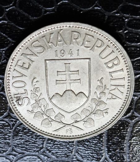 1941 Slovakia 20 Korun St. Cyril and St. Methodius Silver coin