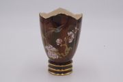 Vintage Rouge Carlton ware Luster Enameled Bird &amp; Floral Vase