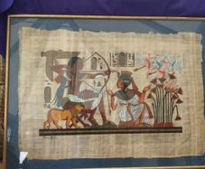 Egyptian Scene on Papyrus