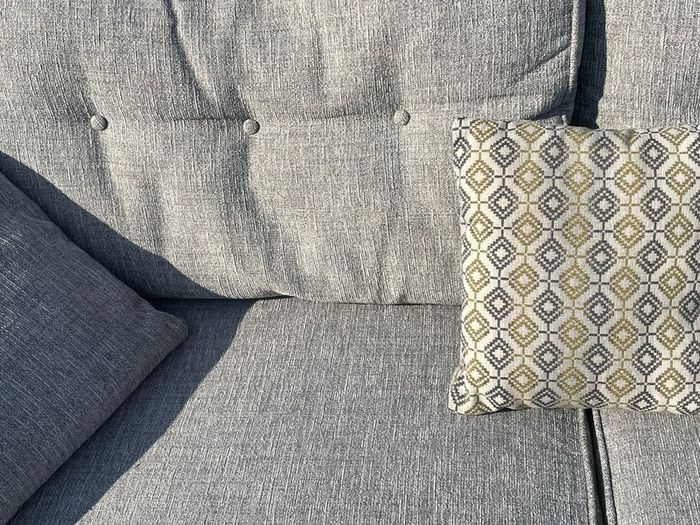 Grey Ez Living Corner Sofa/L shaped couch with matching footstool