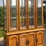 Solid Oak Display Cabinet Image 2