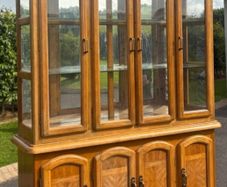 Solid Oak Display Cabinet