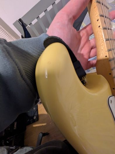 Fender Player Stratocaster with Dimarzio in the Bridge.