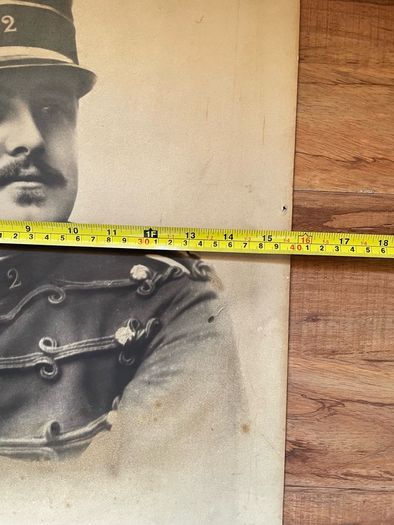 Framed 19th Photograph French Officer