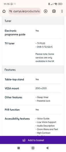 Samsung QE43Q60DAUXXU 2025 smart tv with Bixby and Alexa