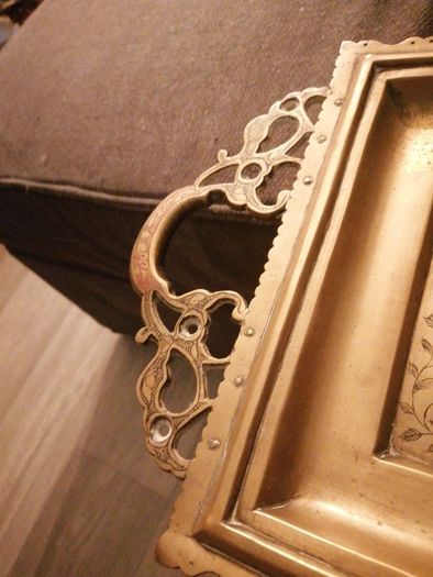 Vintage brass tray