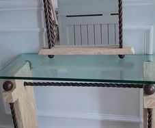 Hall table and mirror