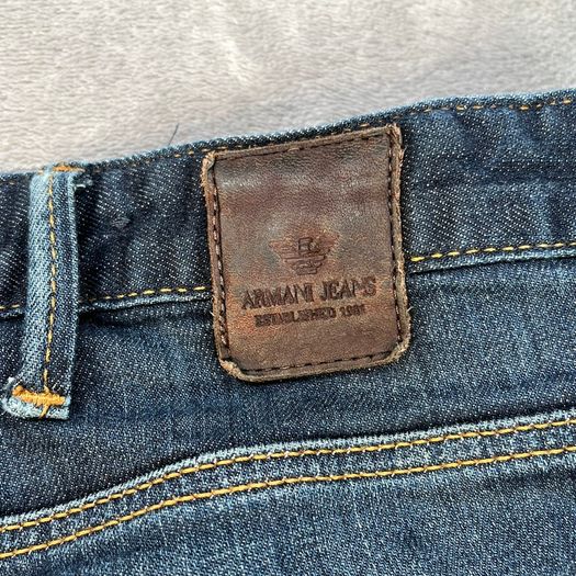 Armani JO6 Jeans Mens Selvedge Jeans W33 L32 Indigo Denim Slim