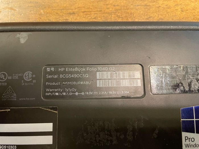 HP Elitebook Folio 1040 G2